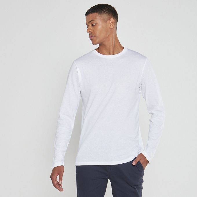 White Long Sleeve Tee